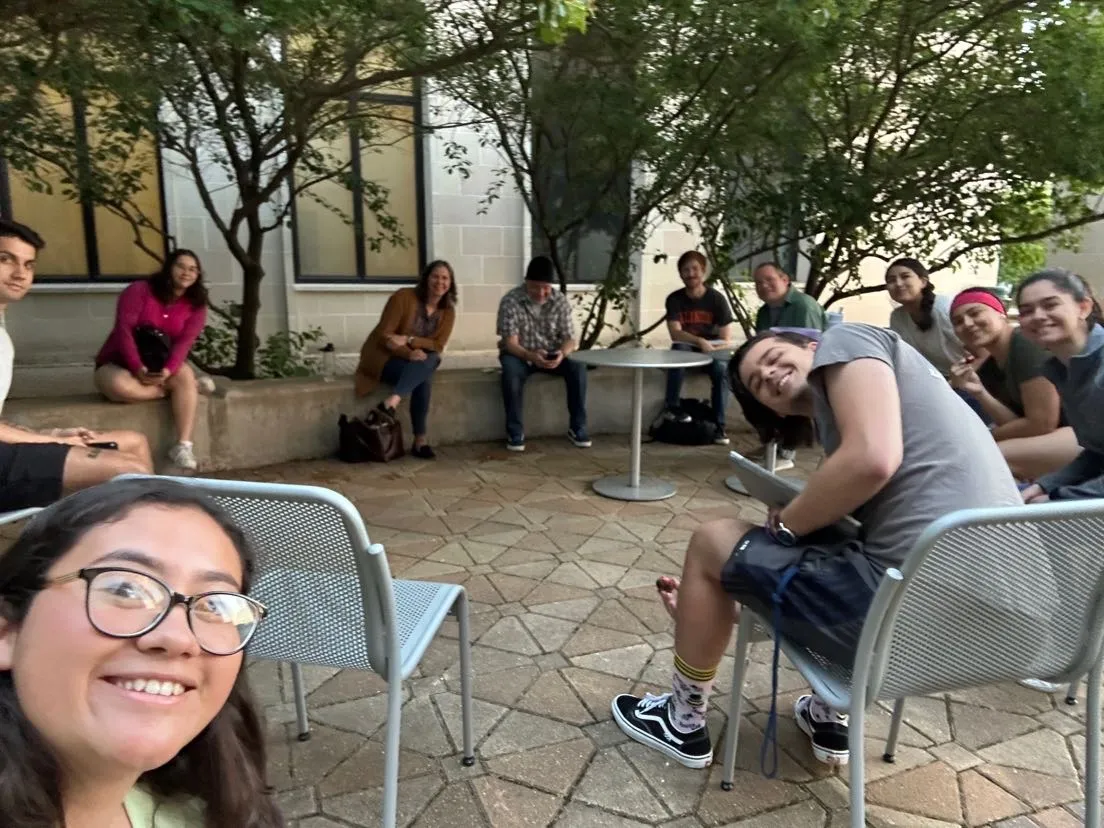 a photo of the first Poets of the Round open mic event